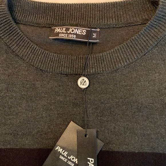 Sweater Long Sleeve Crew Neck Pullover Knitwear top black& red! - Picture 8 of 9